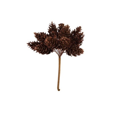 Tiges Pommes De Pin Paillettes Cm Chocolat