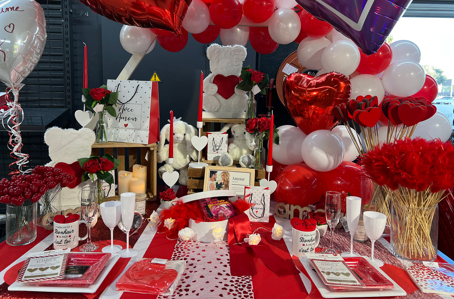 21 idées pour une belle table de Saint-Valentin