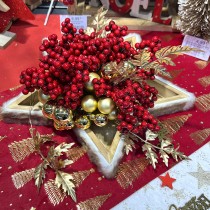 Table Rveillon Rouge tincelant