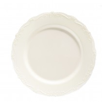 10 ASSIETTES 26 CM STYLE BAROQUE - CRÉME