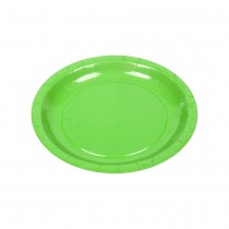 10 ASSIETTES CARTON BIO ROND 20CM VERT