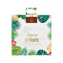 10 SERVIETTES PAPIER RETRAITE TROPICAL 33CM