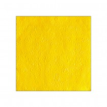 15 SERVIETTES PAPIER ÉLÉGANCE 33CM JAUNE