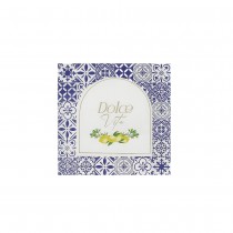 16 SERVIETTES PAPIER DOLCE VITA 33CM BLEU ROI