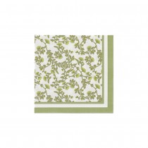 16 SERVIETTES PAPIER JARDIN BOTANIC 33CM PISTACHE