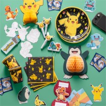 16 SERVIETTES PAPIER POKÉMON PIKACHU 33CM NOIR