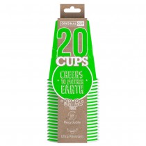 20 GOBELETS USA CARTON 53CL VERT