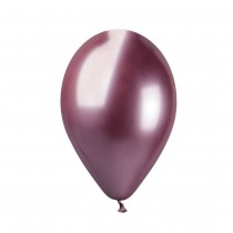 25 BALLONS LATEX BIO SHINY 33CM ROSE