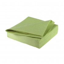 25 SERVIETTES PAPIER AIRLAID 40CM VERT SAUGE