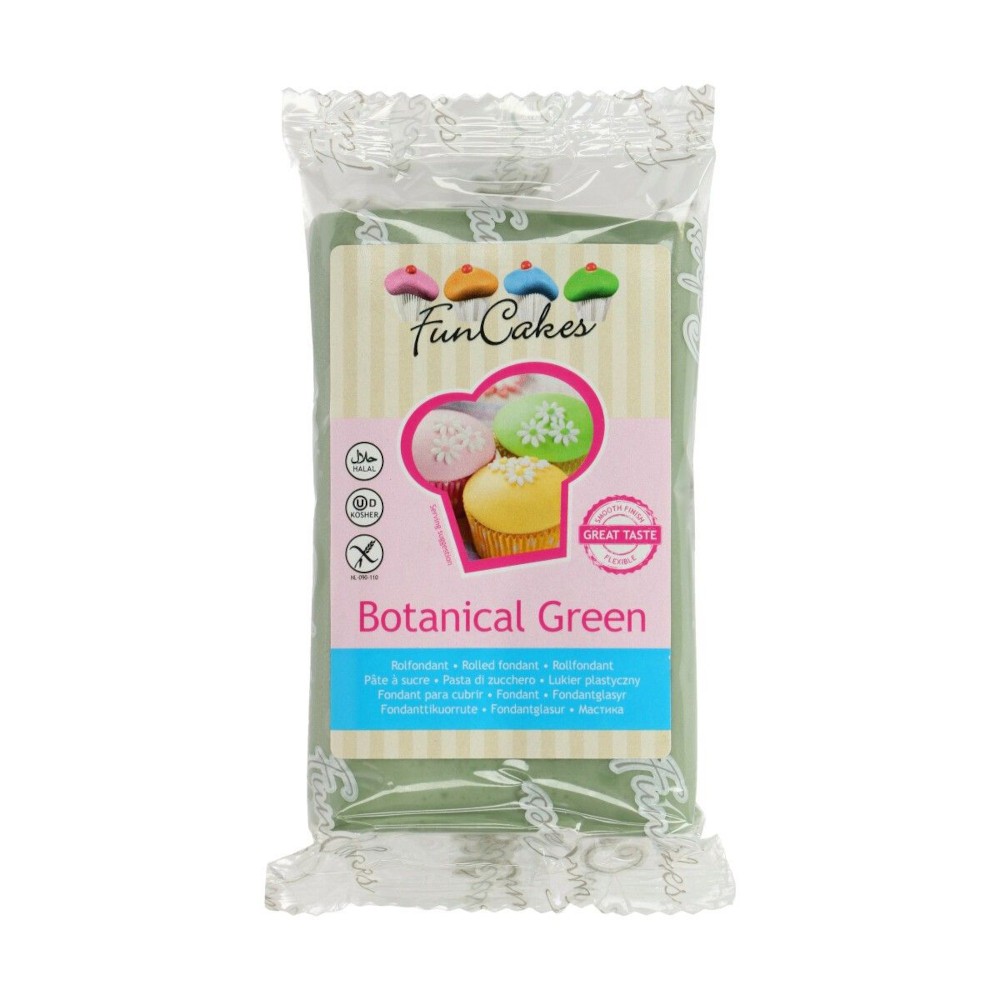 Pâte à sucre - Vert botanique - 250gr
