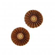 4 DÉCO ROSETTES KRAFT 5 CM