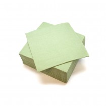 40 SERVIETTES COCKTAIL PAPIER 25CM OLIVE