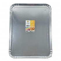 5 PLATS DE SERVICE CARTON 32X42CM ARGENT