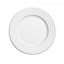 50 ASSIETTES VAGUE FIBRE DE CANNE BIO 26CM BLANC