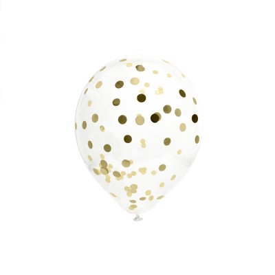 Lot de 60 ballons dorés métallisés - Décoration d'anniversaire de mariage -  Pour anniversaire, mariage, fête prénatale, Saint-Valentin, 25,5 cm (doré)