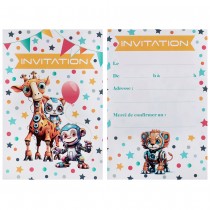 6 CARTONS INVITATION ROBOT 10X15CM