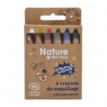 6 CRAYONS BIO MAQUILLAGE À L\'EAU WOW 2.1G