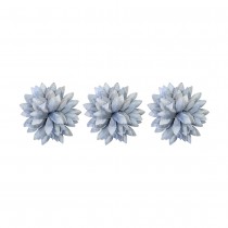 6 FLEURS DALHIA ARTIFICIEL 10CM BLEU