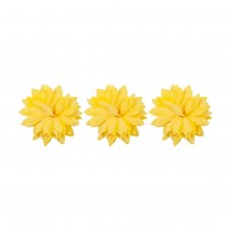 6 FLEURS DALHIA ARTIFICIEL 10CM JAUNE