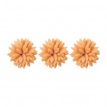 6 FLEURS DALHIA ARTIFICIEL 10CM TERRACOTTA