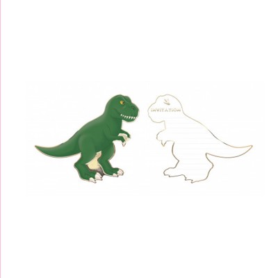 8 Sacs cadeaux en plastique anniversaire Dinosaures 16 x 22 cm :  Deguise-toi, achat de Decoration / Animation