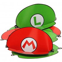 8 CHAPEAUX - 4 MARIO ET 4 LUIGI