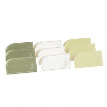 9 MARQUE-PLACES CARTON OLIVIER 8X4.2CM VERT