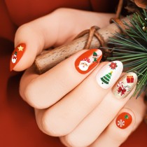 AUTOCOLLANTS PÈRE NOËL SPÉCIAL ONGLES