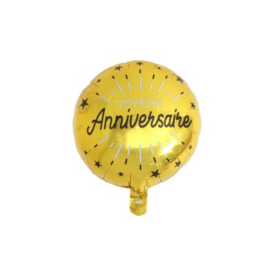 Happy anniversaire ballon - HELIUM BALON - ballon aluminium joyeux