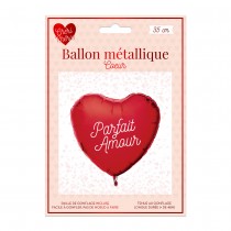 BALLON ALUMINIUM CUR PARFAIT AMOUR 35CM ROUGE