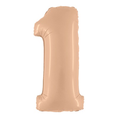 Ballon Aluminium Chiffre Cm Nude Satin