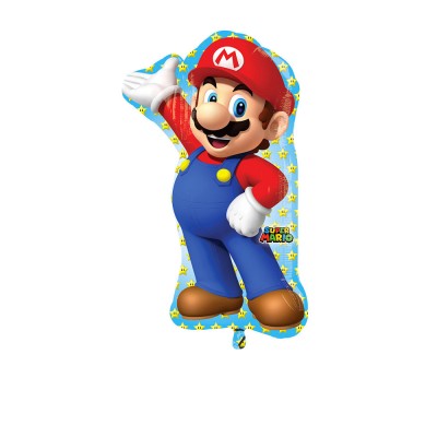 Décoration de table d'anniversaire Super Mario en carton et