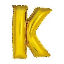 BALLON ALUMINIUM LETTRE K 36CM OR