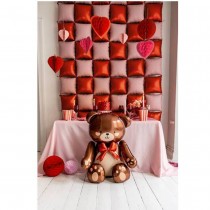 BALLON ALUMINIUM OURSON 59X88CM MARRON