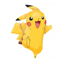 BALLON ALUMINIUM PIKACHU 62X78CM JAUNE