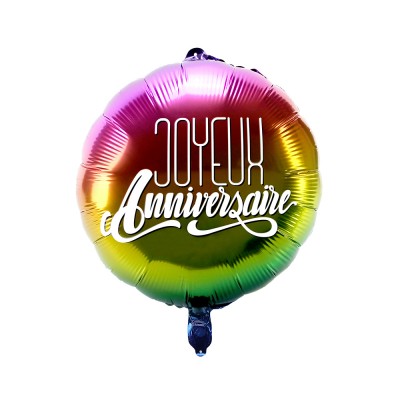 Ballon en aluminium pour Nouvel an, gonflage à l'hélium inclus, 30