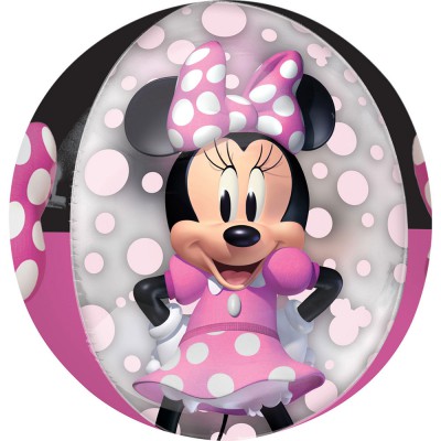 Bubble ballon à plat Minnie 1 an pour l'anniversaire de votre