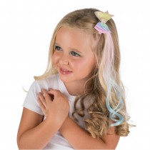 BARRETTE NUD LICORNE MÈCHE CHEVEUX 40CM PASTEL