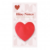 BLOC-NOTES CUR 100 PETITS MOTS D\'AMOUR 8CM ROUGE