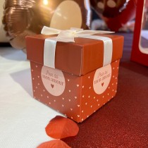 BOITE CADEAU POUR TOI MON AMOUR CURS 10CM ROUGE