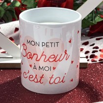 BOUGIE CÉRAMIQUE MON PETIT BONHEUR À MOI C\'EST TOI