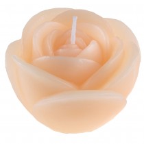 BOUGIE DÉCORATIVE FLEUR ROSE 12X7CM PÈCHE