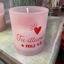 BOUGIE PARFUMÉE VERRE AMOUR MESSAGE AFFECTIF