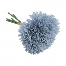 BOUQUET 6 TIGES DAHLIA ARTIFICIEL 26CM BLEU CIEL