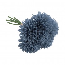 BOUQUET 6 TIGES DAHLIA ARTIFICIEL 26CM BLEU JEAN