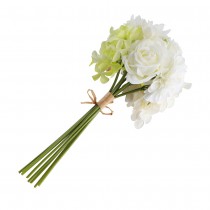 BOUQUET JADE FLEURS ARTIFICIELS 32CM BLANC