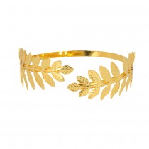 BRACELET BRASSARD FEUILLES LAURIER OR ADULTE