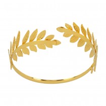 BRACELET BRASSARD FEUILLES LAURIER OR ADULTE