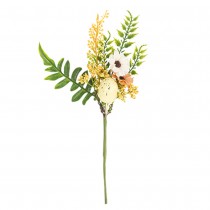 BRANCHE FLEURS ARTIFICELLES FEUILLAGE 26CM