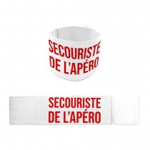 BRASSARD ÉLASTIQUE SECOURISTE APÉRO 9CM BLANC